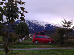 red camper